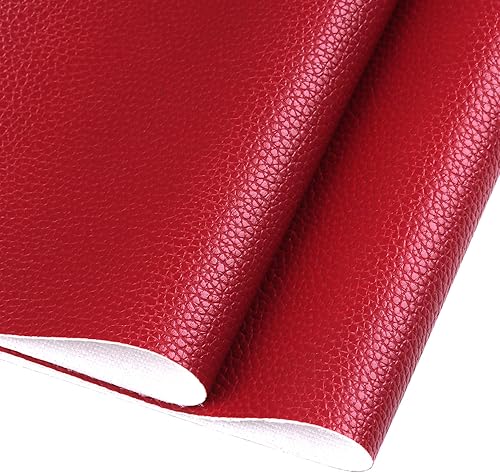 Miniatura 9 de Sábanas de piel sintética de color negro sólido de 12 x 53 pulgadas, muy adecuadas para hacer aretes de cuero, lazos y proyectos de bricolaje (negro)