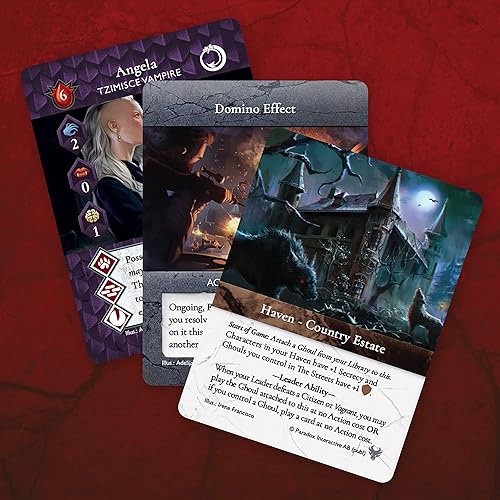 Miniatura 4 de Renegade Games Studios Vampire: The Masquerade Rivals - Juego de cartas expandible The Dragon & The Rogue Expansion – Edades 14+, 2-4 jugadores,