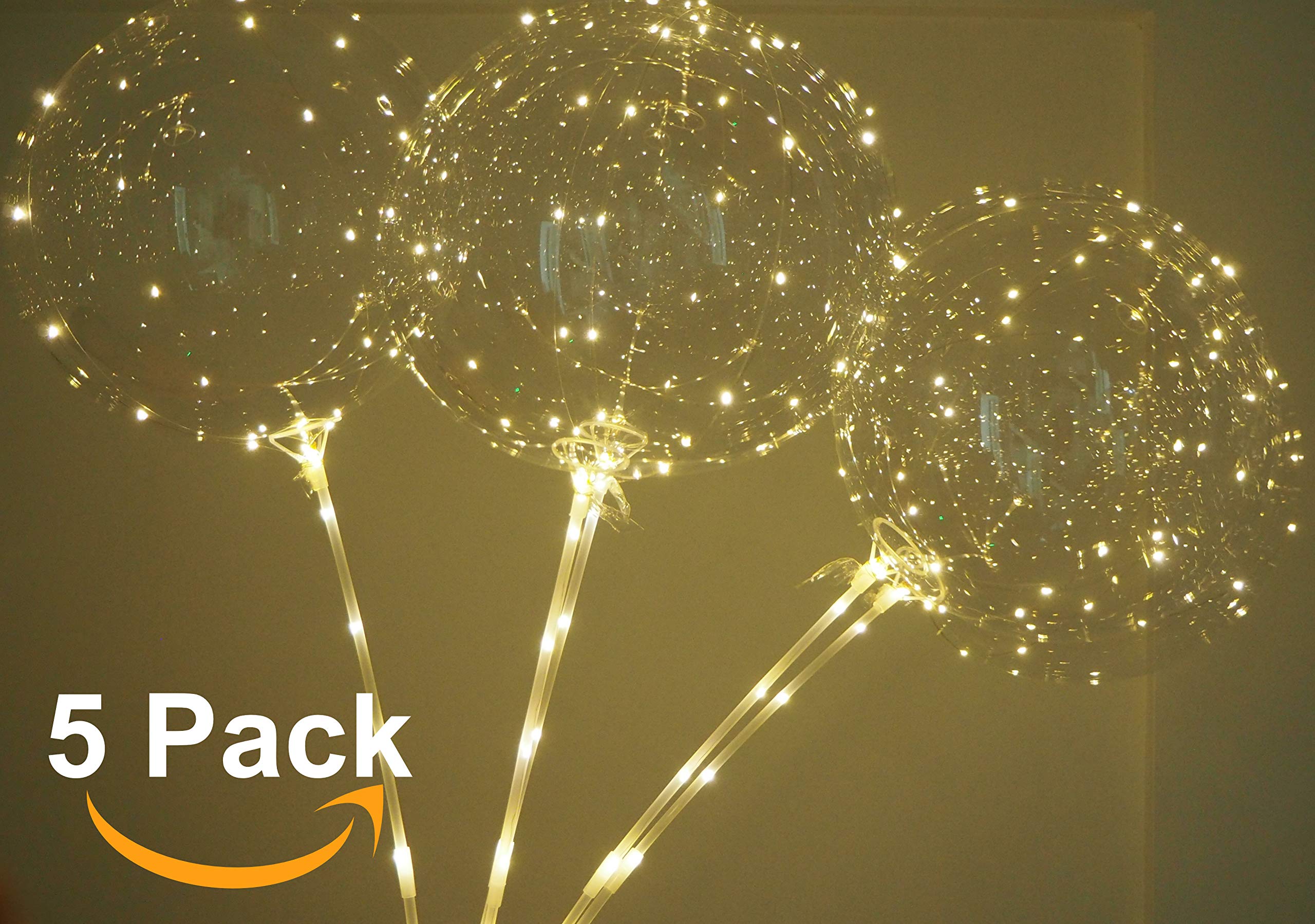 Buy LED Balloons with Sticks Latest Design! 20 inches LED Balloons DIY