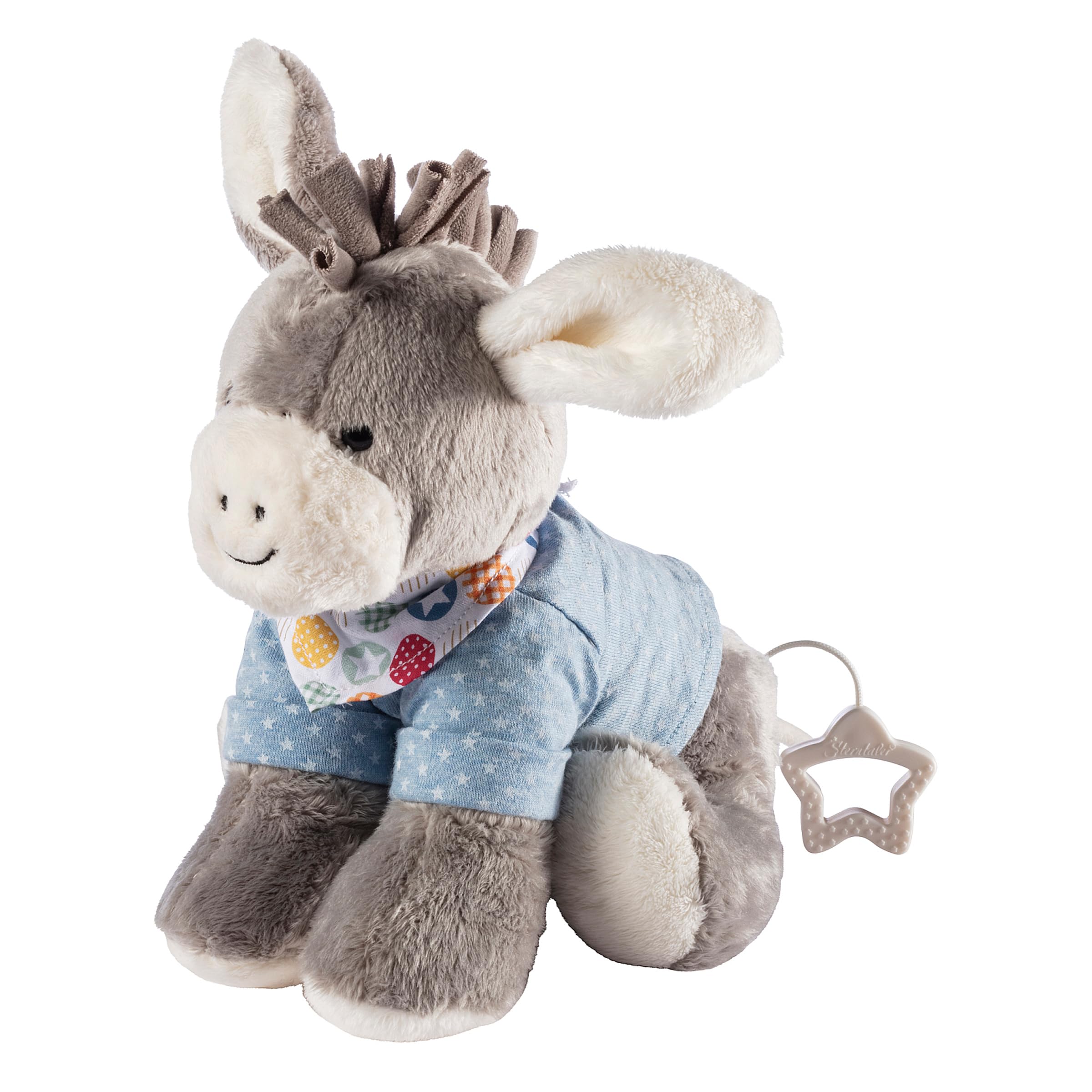 LALALO Baby Spieluhr & Einschlafhilfe & Geschenk, Sterntaler Esel Emmi Kuscheltier mit Namen personalisiert zur Geburt & Taufe