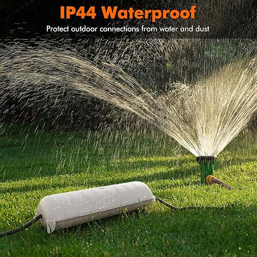 Miniatura 4 de Restmo, paquete de 2 cajas de conexión impermeables IP44 para exteriores, cubierta de cable de extensión eléctrica resistente a la intemperie,