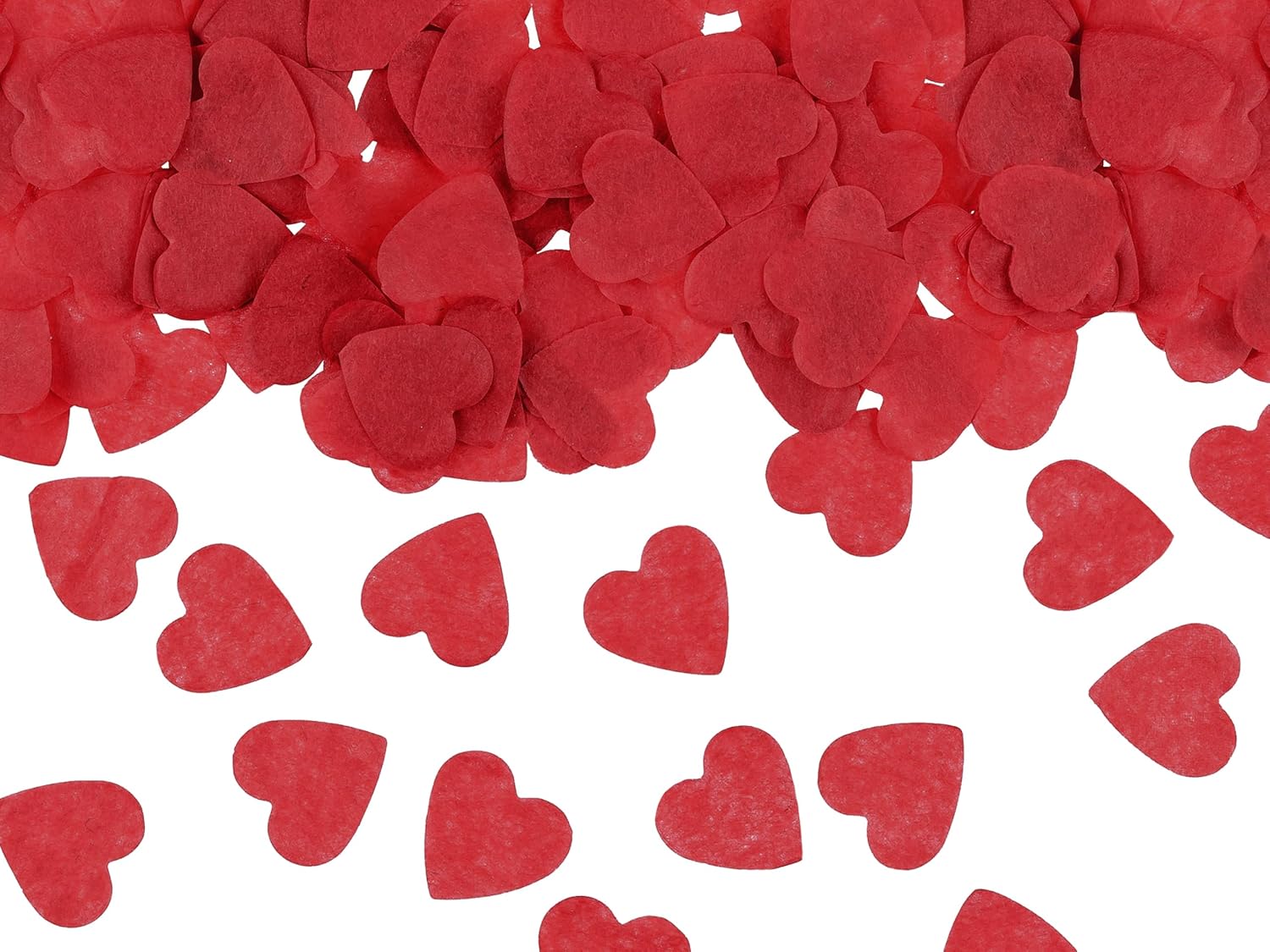 PartyDeco Confetti Shooter, 28 cm, Red Hearts