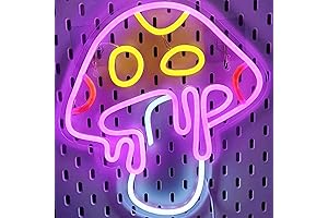 Adorable Mushroom Neon Sign for Aesthetic Wall Décor