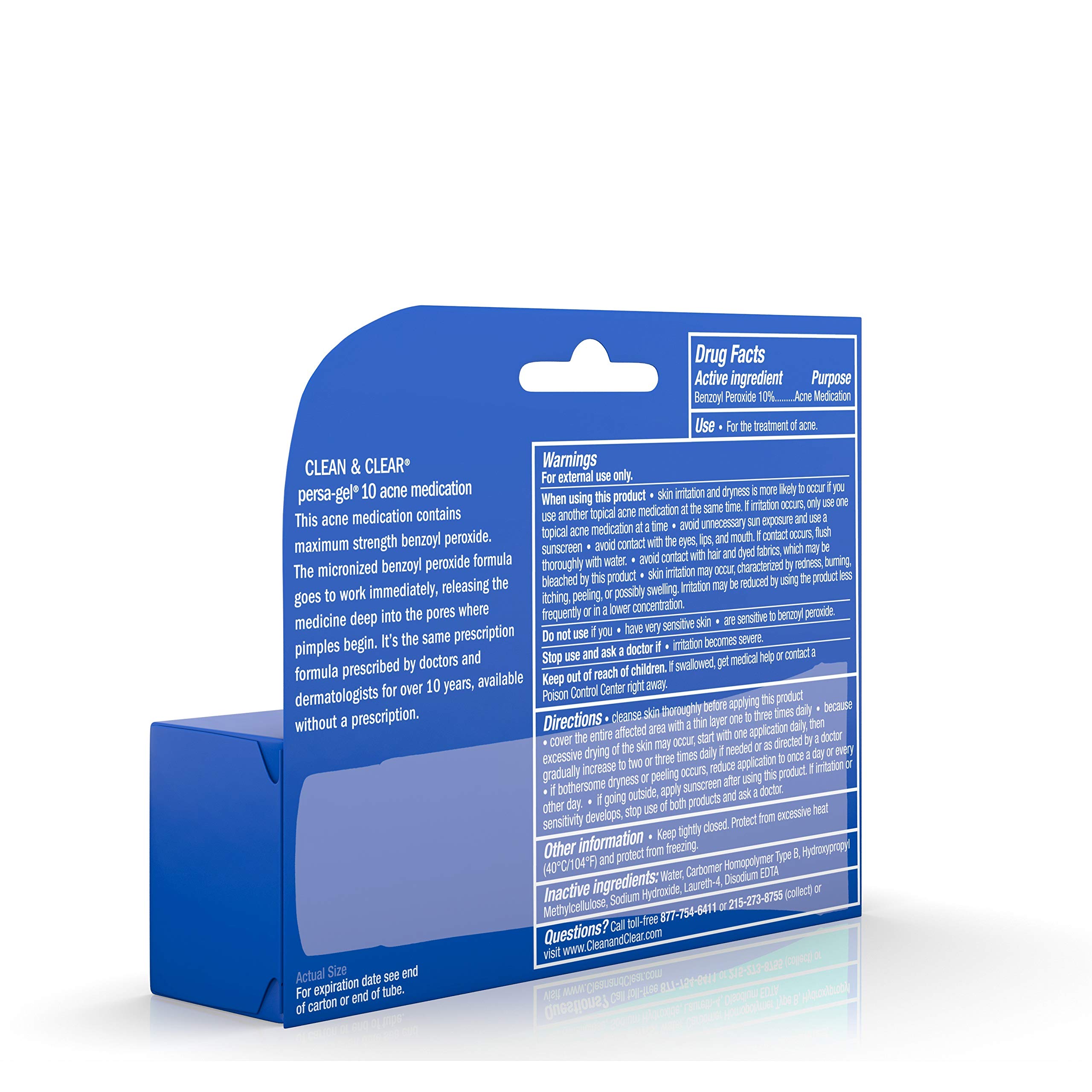 Clean & Clear PersaGel 10 Acne Medication Spot Treatment with Maximum