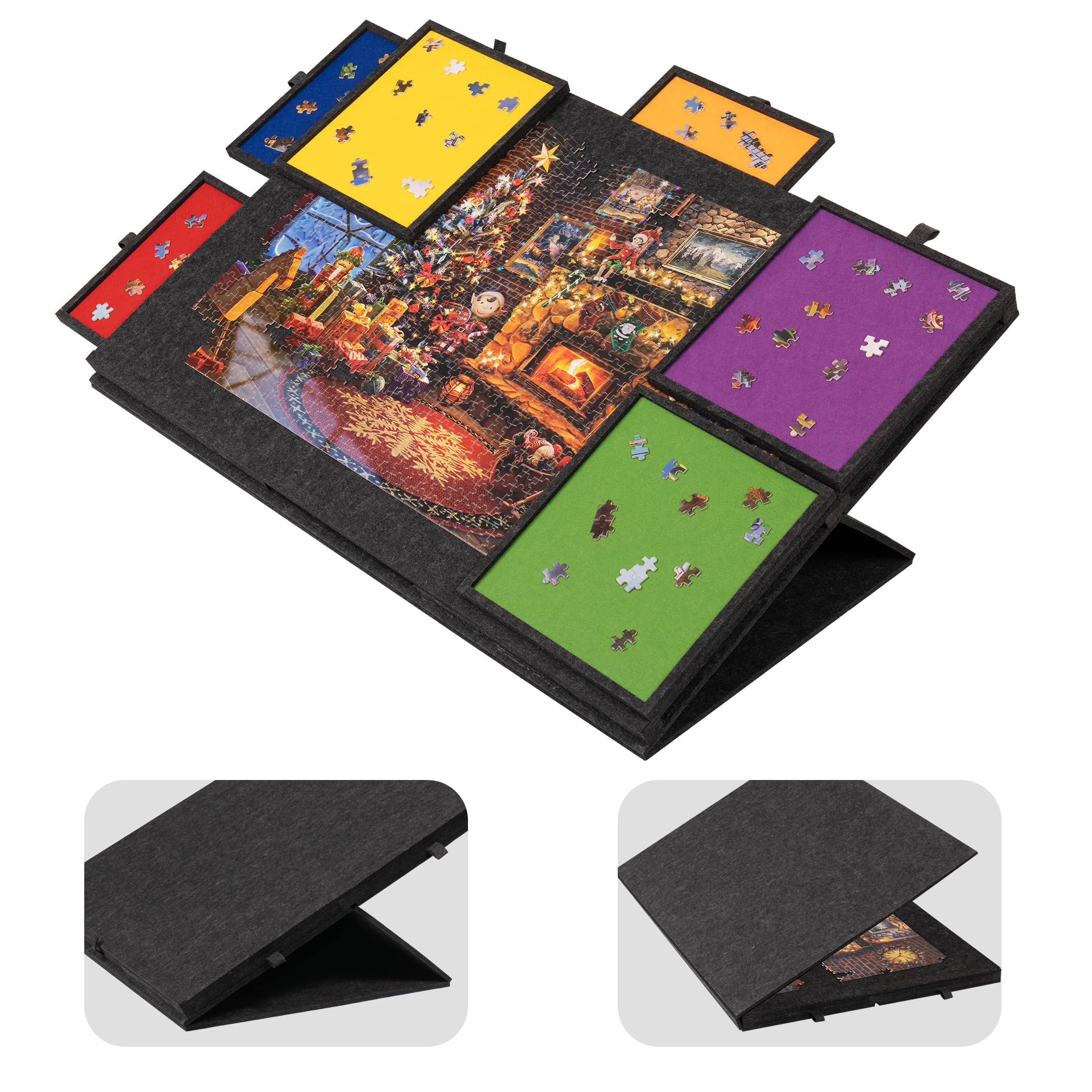 Amazon.com: Lavievert 1500 Piece Tilting Puzzle Board with 2-in-1