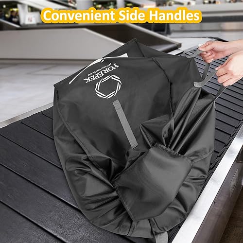Miniatura 6 de YOREPEK Mochila de viaje para asiento de automóvil, bolsas universales para asiento de automóvil para viajes aéreos, se adapta a convertibles,