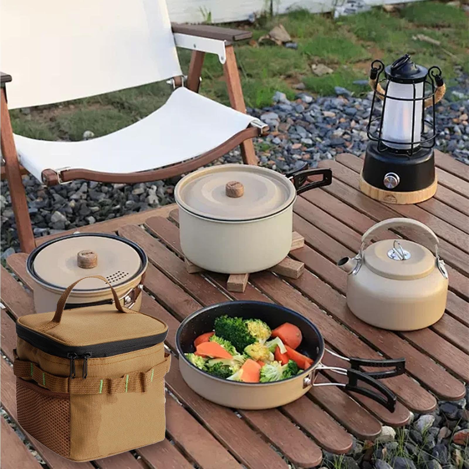 Contenedor para Especias de Camping Set Organizador Impermeable Para 6