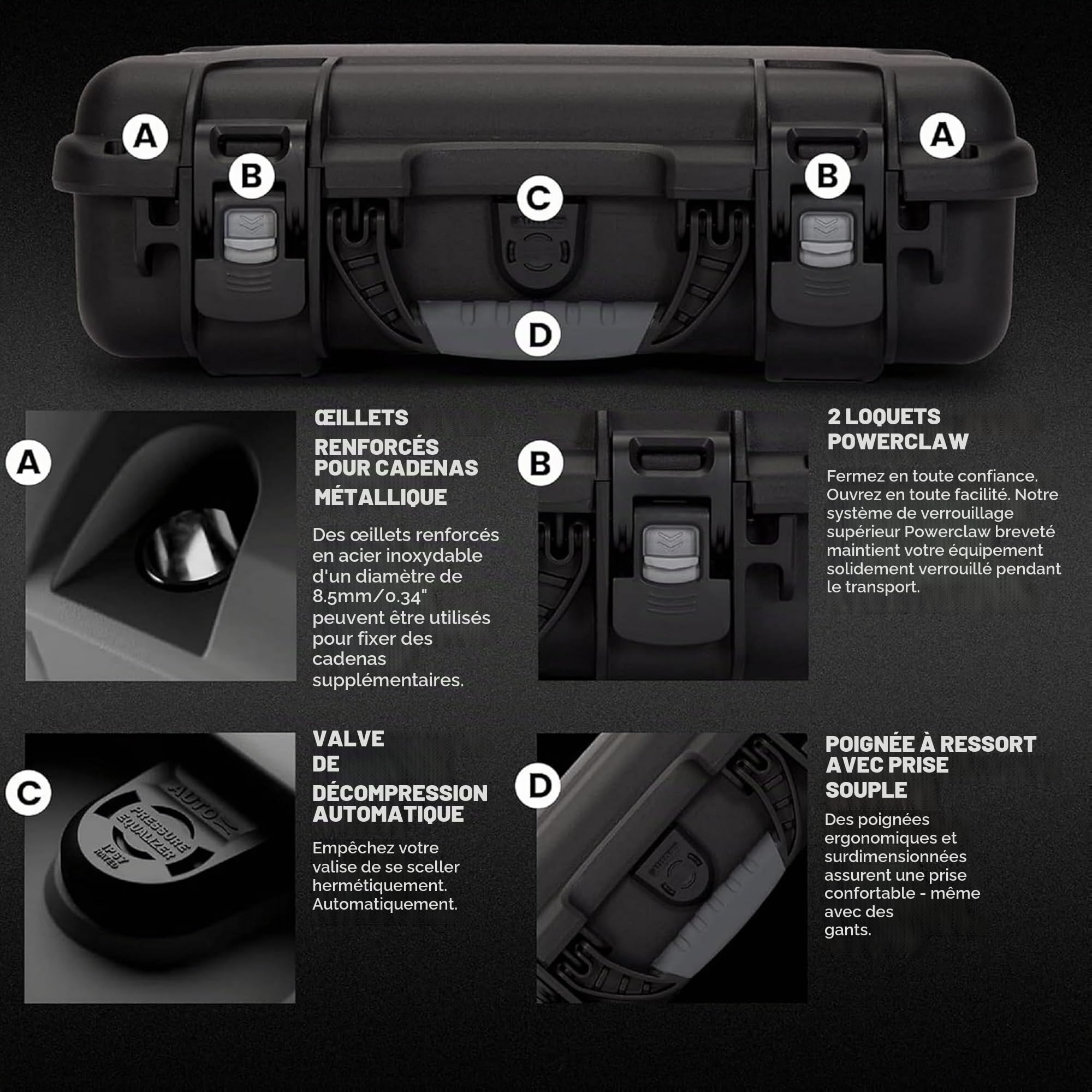 NANUK 910 Valise Rigide de Protection avec Mousse Prédécoupée, Étanche