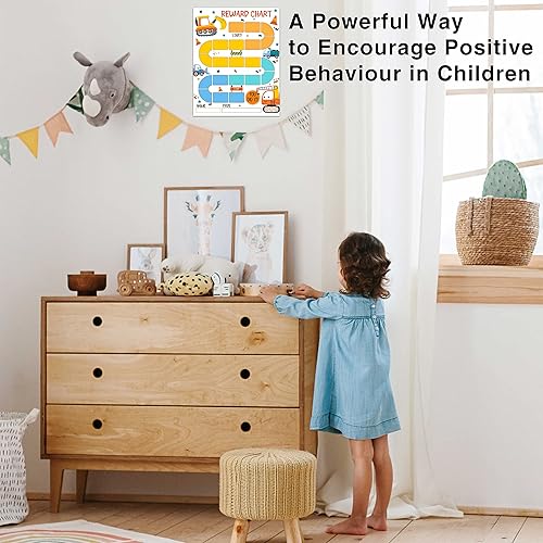 Miniatura 4 de Tabla de recompensas temáticas de animales de granja, 20 tablas de comportamiento para niños con 432 calcomanías redondas, tabla de responsabilidad