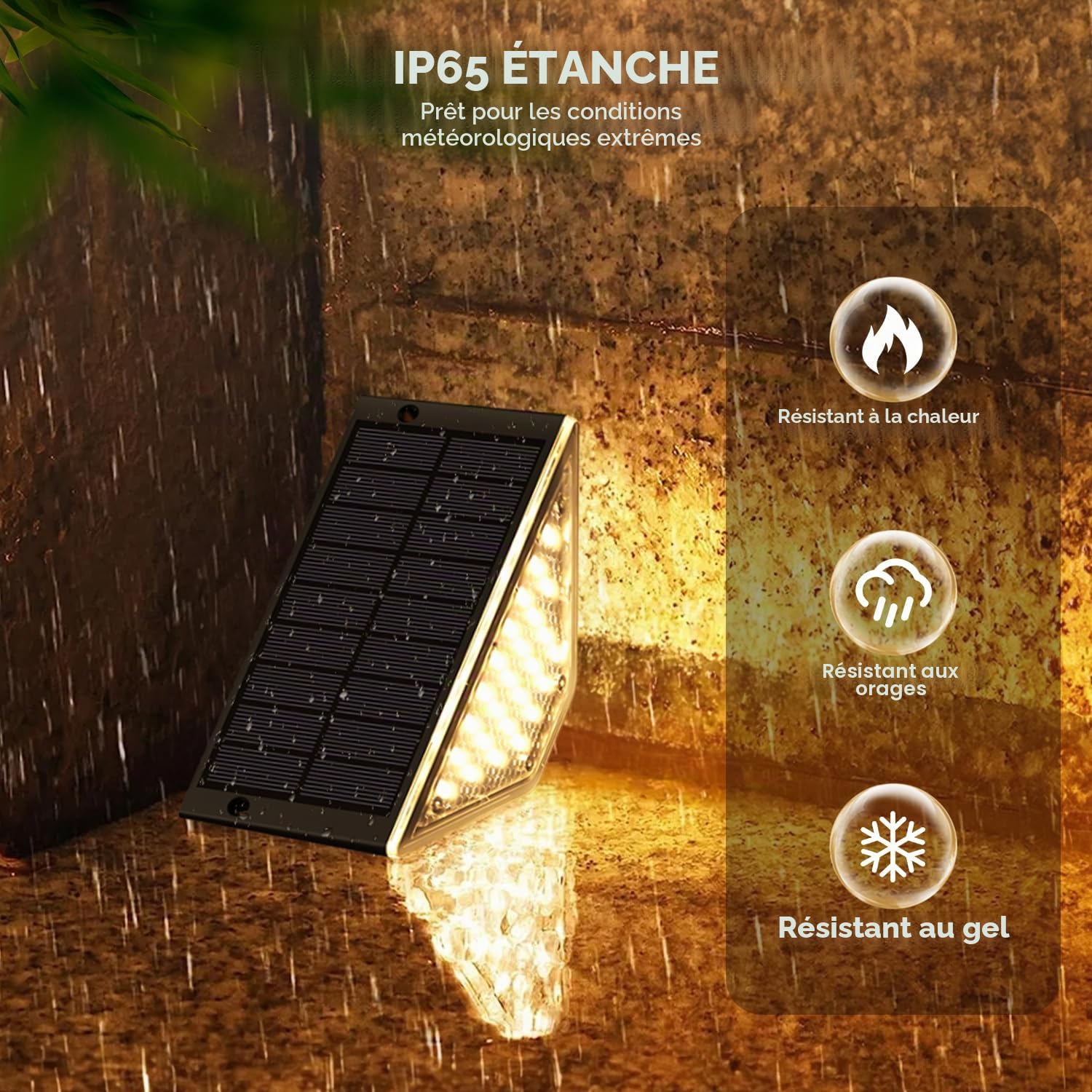 Shuniu Lot de 10 lampes solaires pour extérieur, jardin, escalier