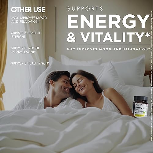 Miniatura 4 de Damiana Leaf 121 Extracto 12000mg por porción (120 cápsulas) Suministro de 60 días  Cápsula sin gluten sin OMG (paquete de 1)