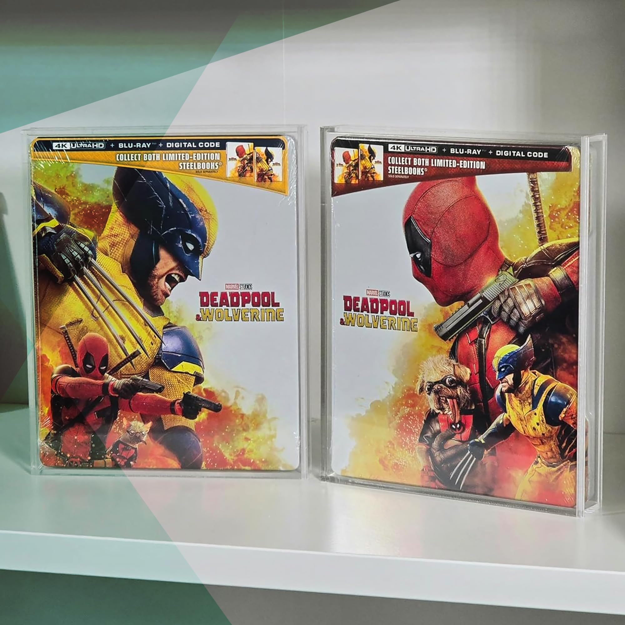 Lot de 2 boîtiers de Protection en Acrylique pour Steelbook Blu-Ray 4K UHD