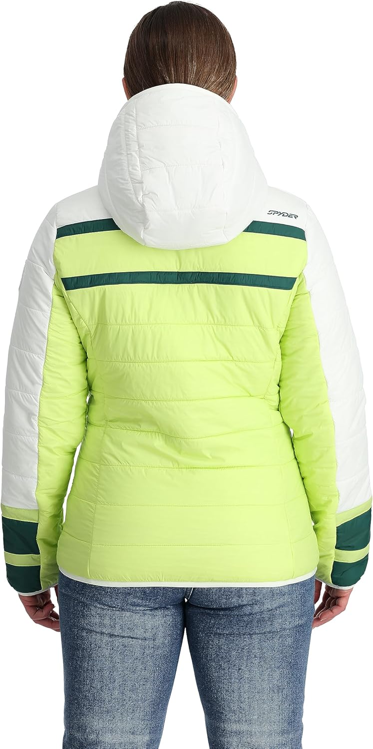 Spyder Women's Ethos Hooded Puffy Ski Jacket