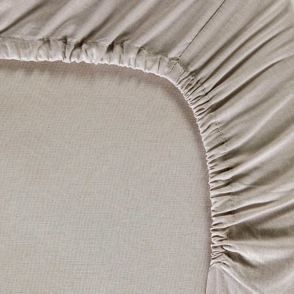 10XDIEZ Funda saco ajustable algodón naia beig (Beige - Cama 105cm)