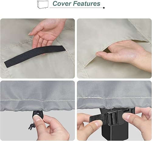 Miniatura 4 de STEECA Keter Unity - Funda de mesa de preparación de patio para mesa portátil pequeña de 30 pulgadas, resistente al agua, para carrito de comedor al