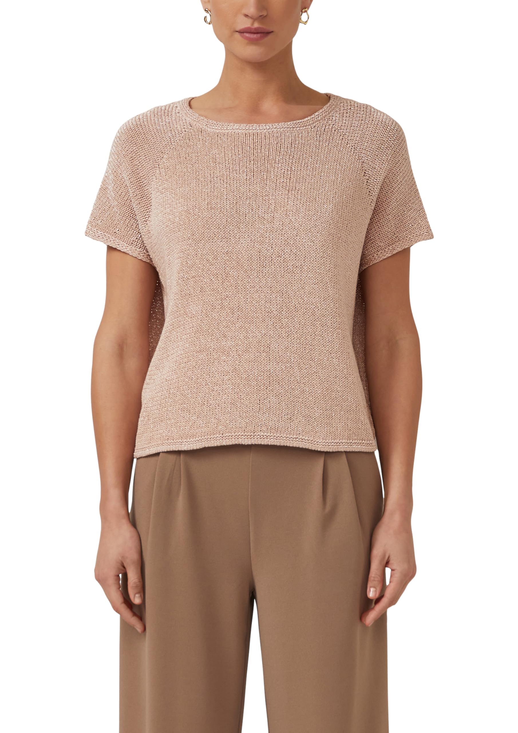 s.Oliver Strickpullover im Relaxed Fit mit U-Boot-Ausschnitt