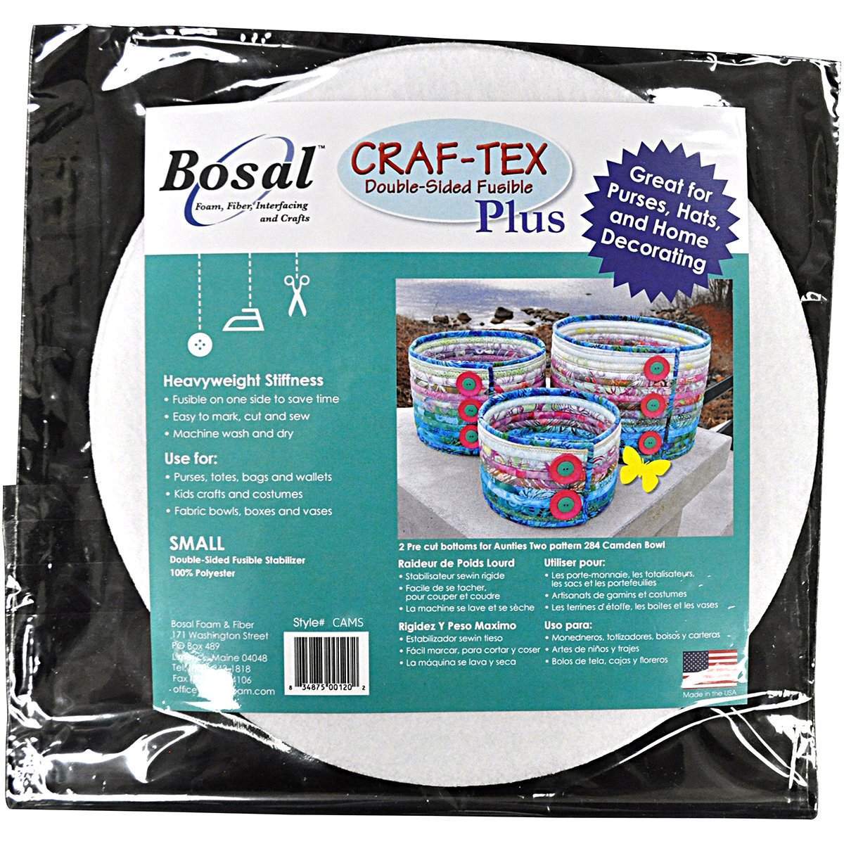 CAMS Craf-Tex Fusible Plus-9"X9" Single Package