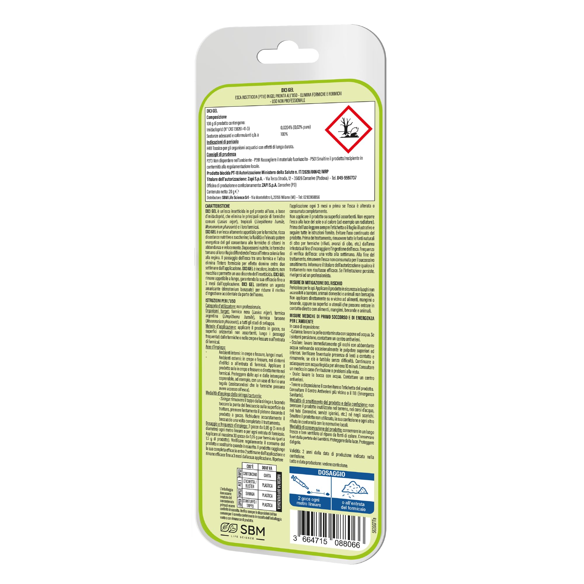 Protect Home Forminix gel. Insetticida per formiche pronto uso. Efficace, elimina il nido in breve tempo. Per interni ed esterni. 20 g - 3