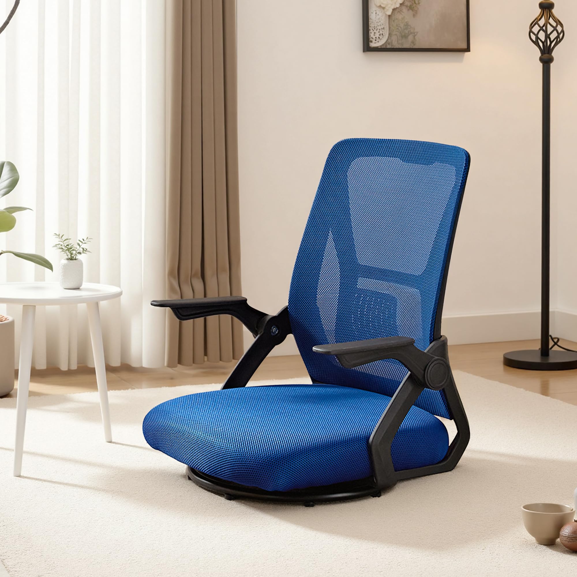 【新着商品】VECELO 座椅子 回転座椅子 360度回転 フロアチェア デスク Amazon｜VECELO 座椅子 回転座椅子 360度回転 フロアチェア デスク