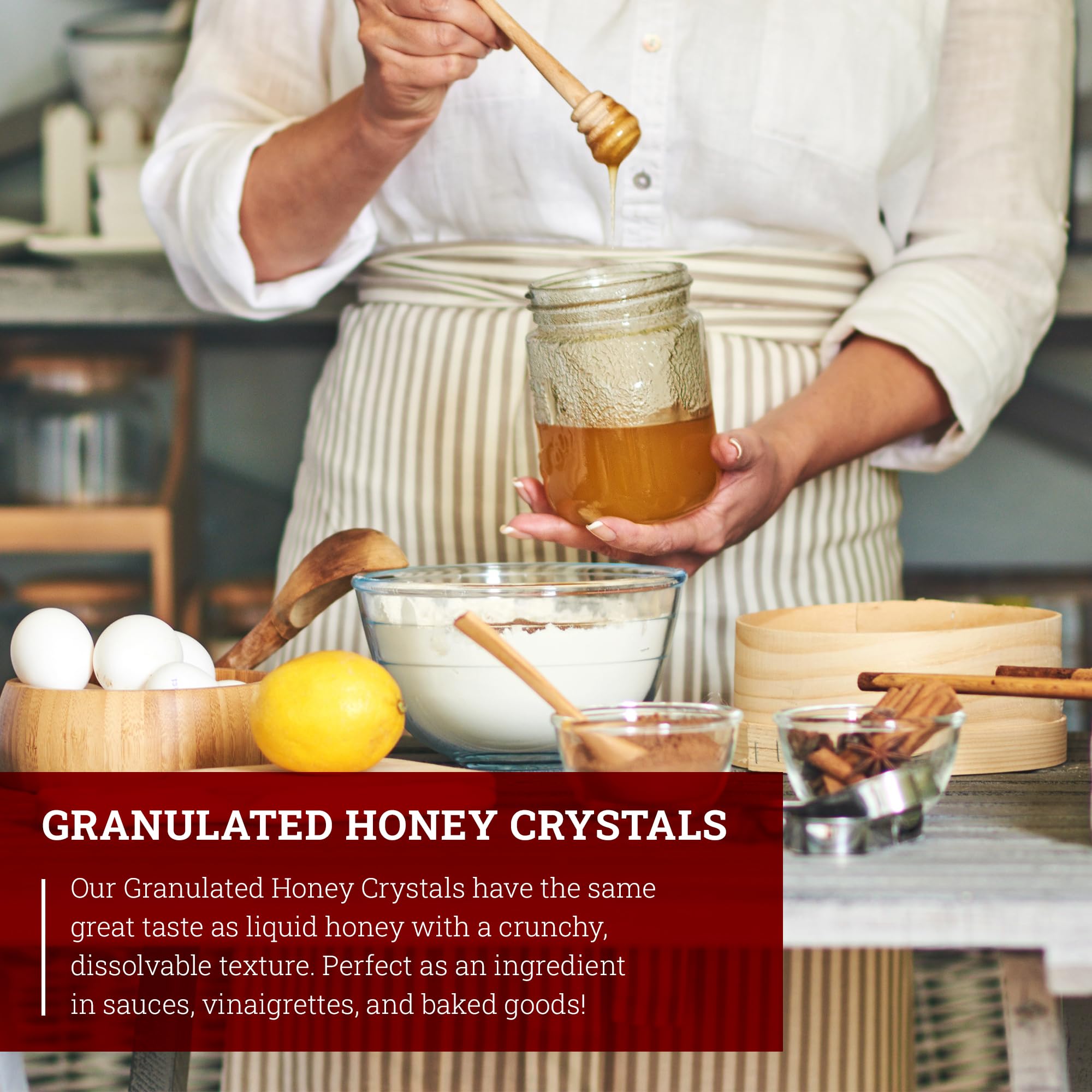 Snapklik.com : Hoosier Hill Farm Honey Crystals, 25LB BULK