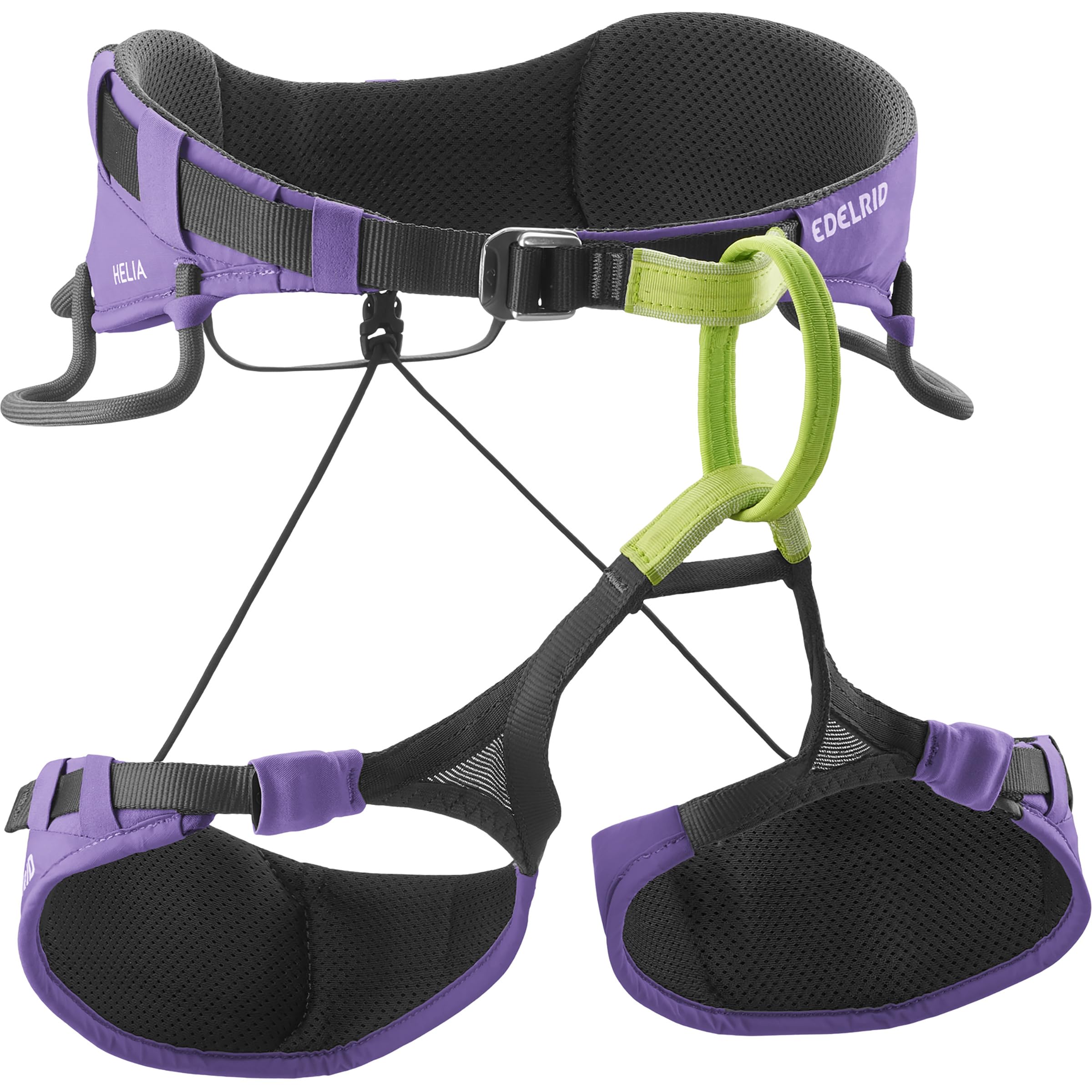 EDELRID Helia II - Cintura da arrampicata unisex, colore viola, XS | 67-77 cm
