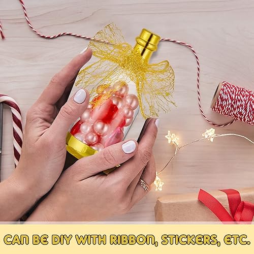 Miniatura 5 de Cunhill 54 botellas de caramelo de champán, regalos de despedida de soltera, mini biberón para baby shower, recipientes pequeños de plástico para