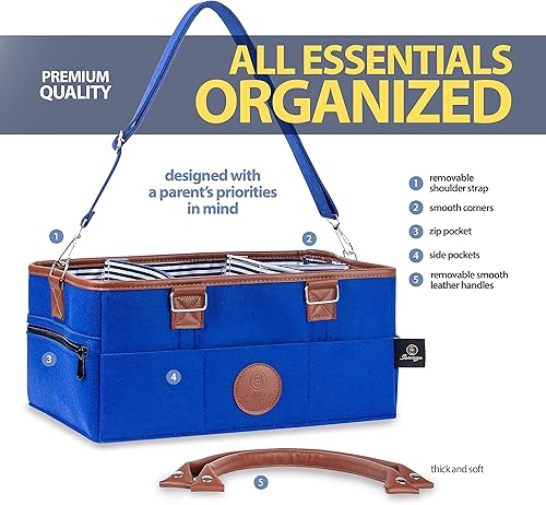 Miniatura 3 de Organizador de pañales para bebé, organizador de pañales para bebé, organizador de pañales perfecto para cambiador de guardería, ducha de recién