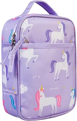 Wildkin ECO rPET - Bolsa de almuerzo aislada original, duradera, elegante, ideal para la escuela y los viajes, unicornio