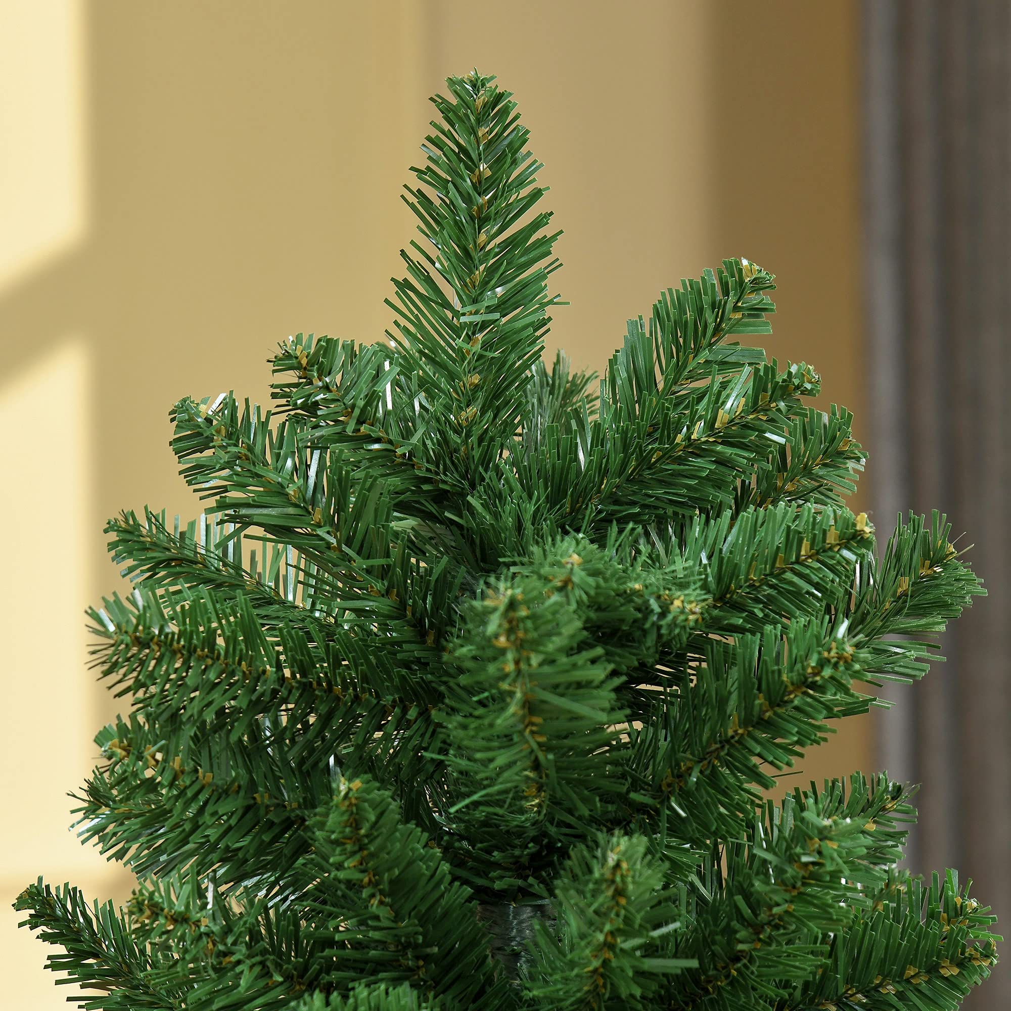 HOMCOM Sapin de Noël Artificiel 150H cm 454 Branches Grand Réalisme Vert | Épines, Imitation Nordmann
