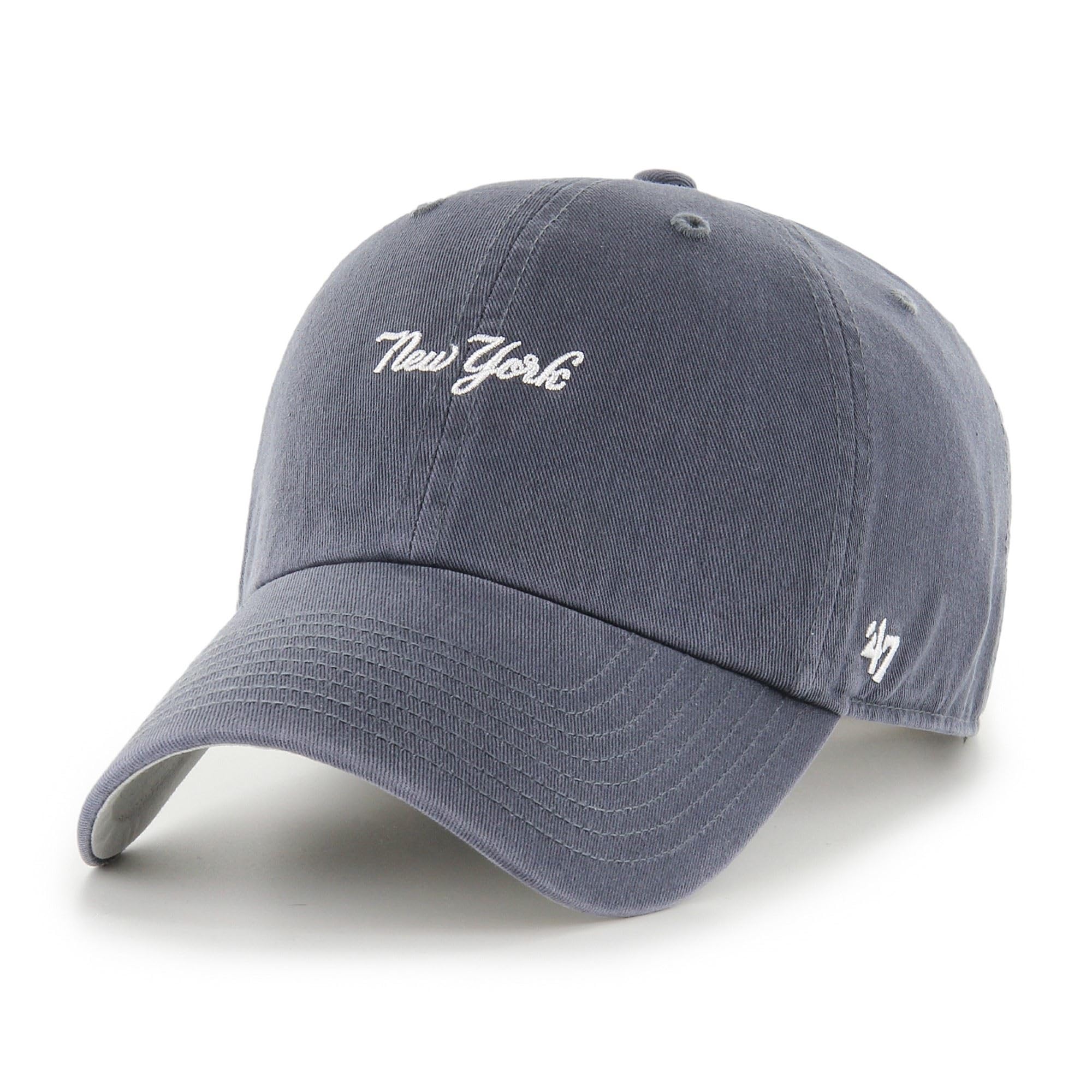 47 New York Yankees MLB Clean Up Baserunner Script Vintage Navy Blue Adjustable Cap — image 1