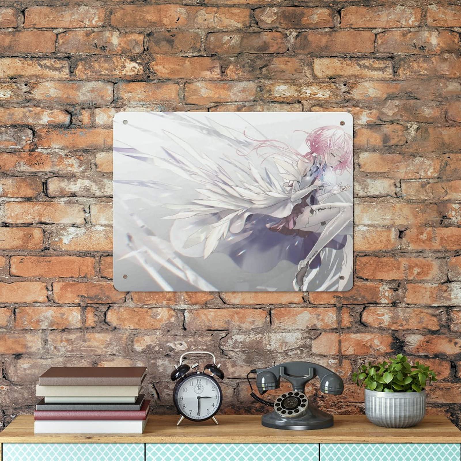 Amazon.co.jp: ブリキの絵 ブリキ看板 楪いのり アニメ 金属ポスター