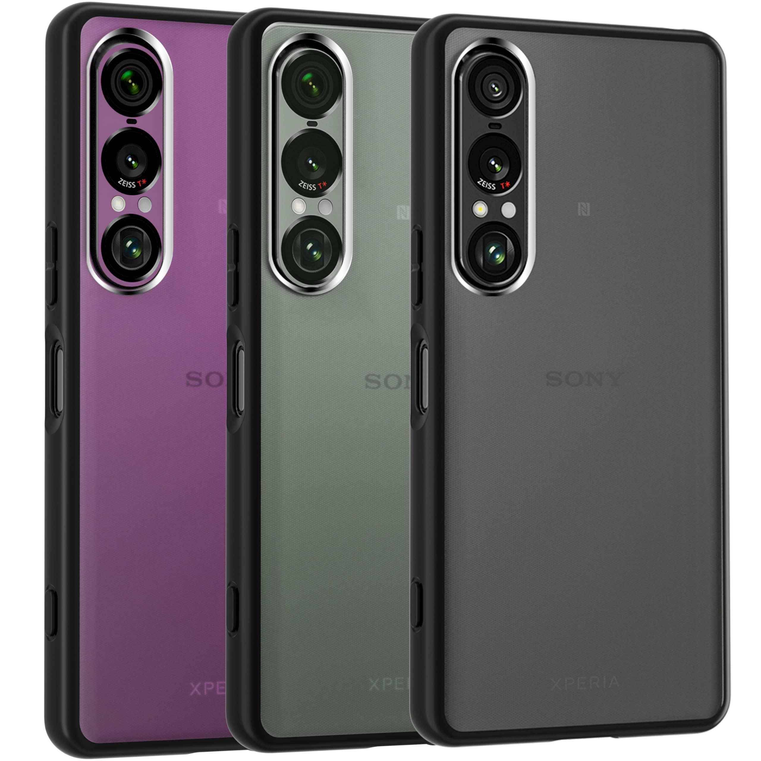 Amazon.co.jp: SONY Xperia 1 VII 用 ケース 半クリア SO-51F