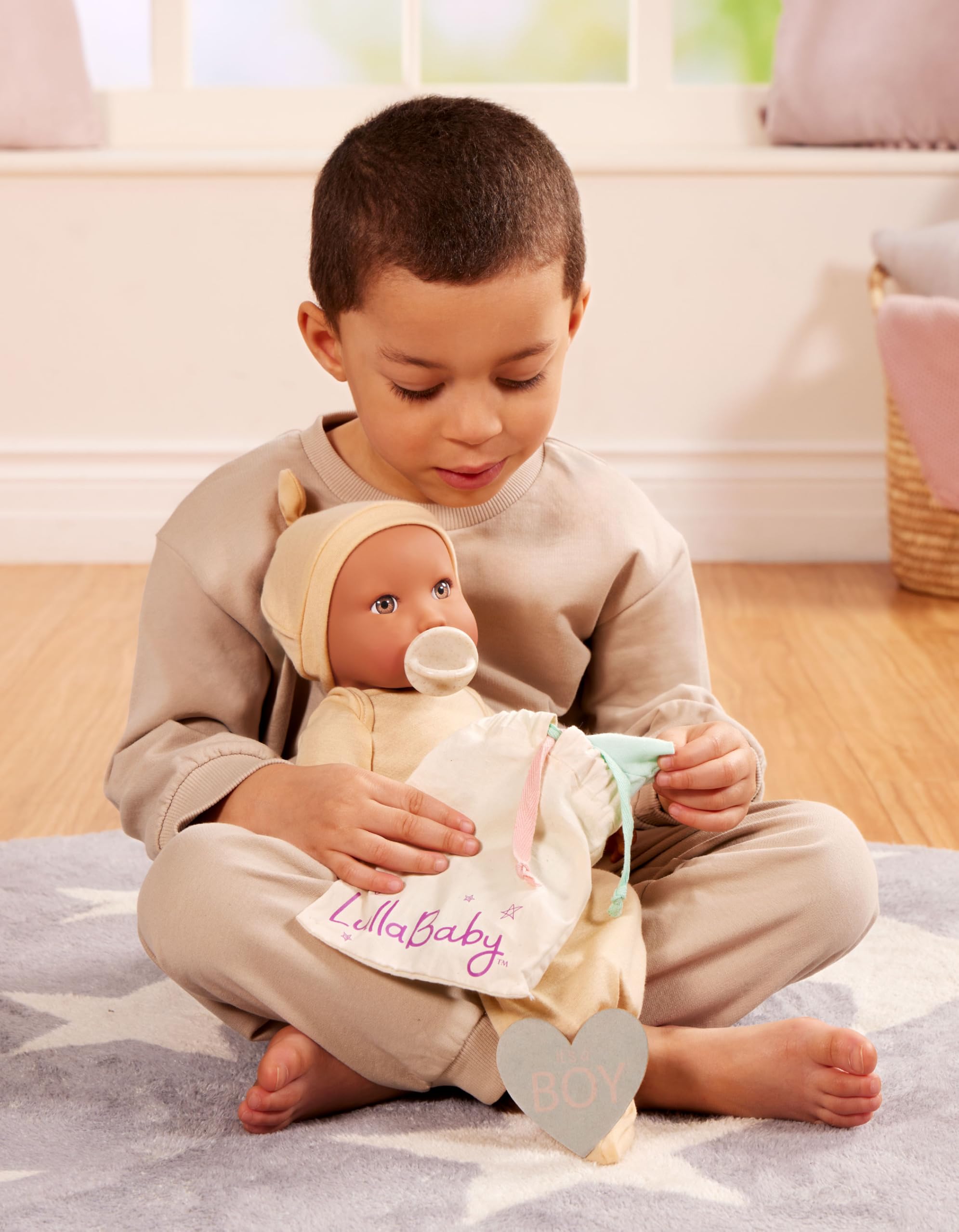 LullaBaby Baby Doll, 14 Inch Realistic Soft Body Gender Reveal