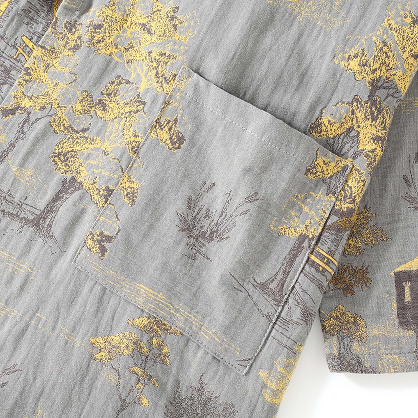Générique Produit catégorie Men’s Pajama & Sets & Loungewear/Produit Titre Pyjama Kimono Japonais Hanboki pour Homme Tenue de détente à nœud Ensemble Grande Coupe pour la Maison Printemps