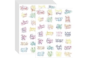 840 Pieces Clear Bible Verse Stickers for Journaling