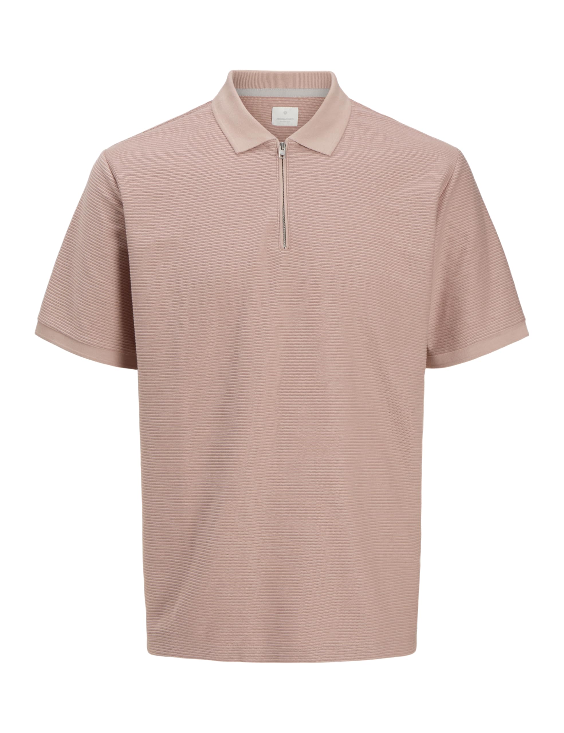 Jack & Jones Men's Rose Dust Jprccronnie Ss Zip Polo Noos, L