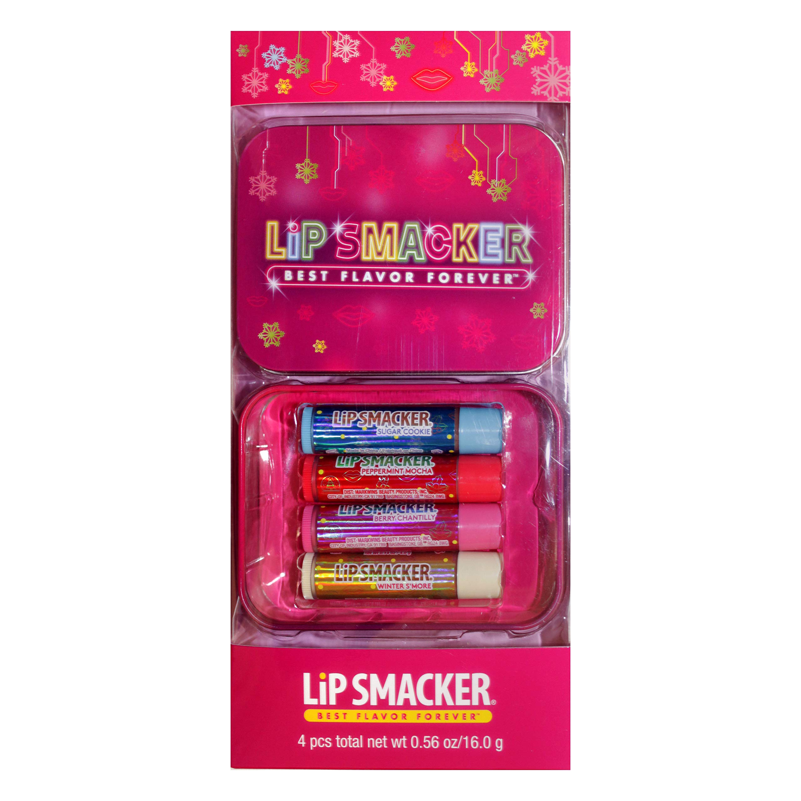 Buy Lip Smackers (1) 4pc Lip Balm Tin Set Flavors Sugar Cookie