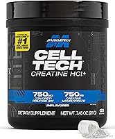 Vista 1 de MuscleTech Cell-Tech Creactor Creatine HCl Powder, Post Workout Muscle Builder for Men & Women, Creatine Hydrochloride + Free-Acid, Unflavored