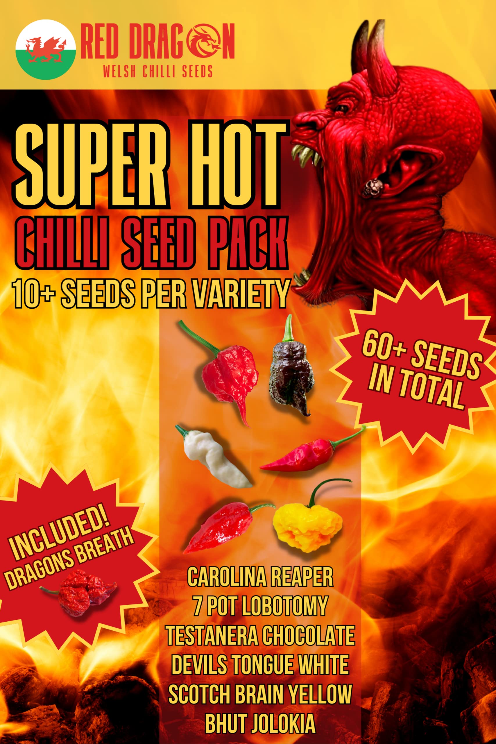Buy Chilli Super Hot Chilli Seed Variety Pack 7 Super Hot Pepper
