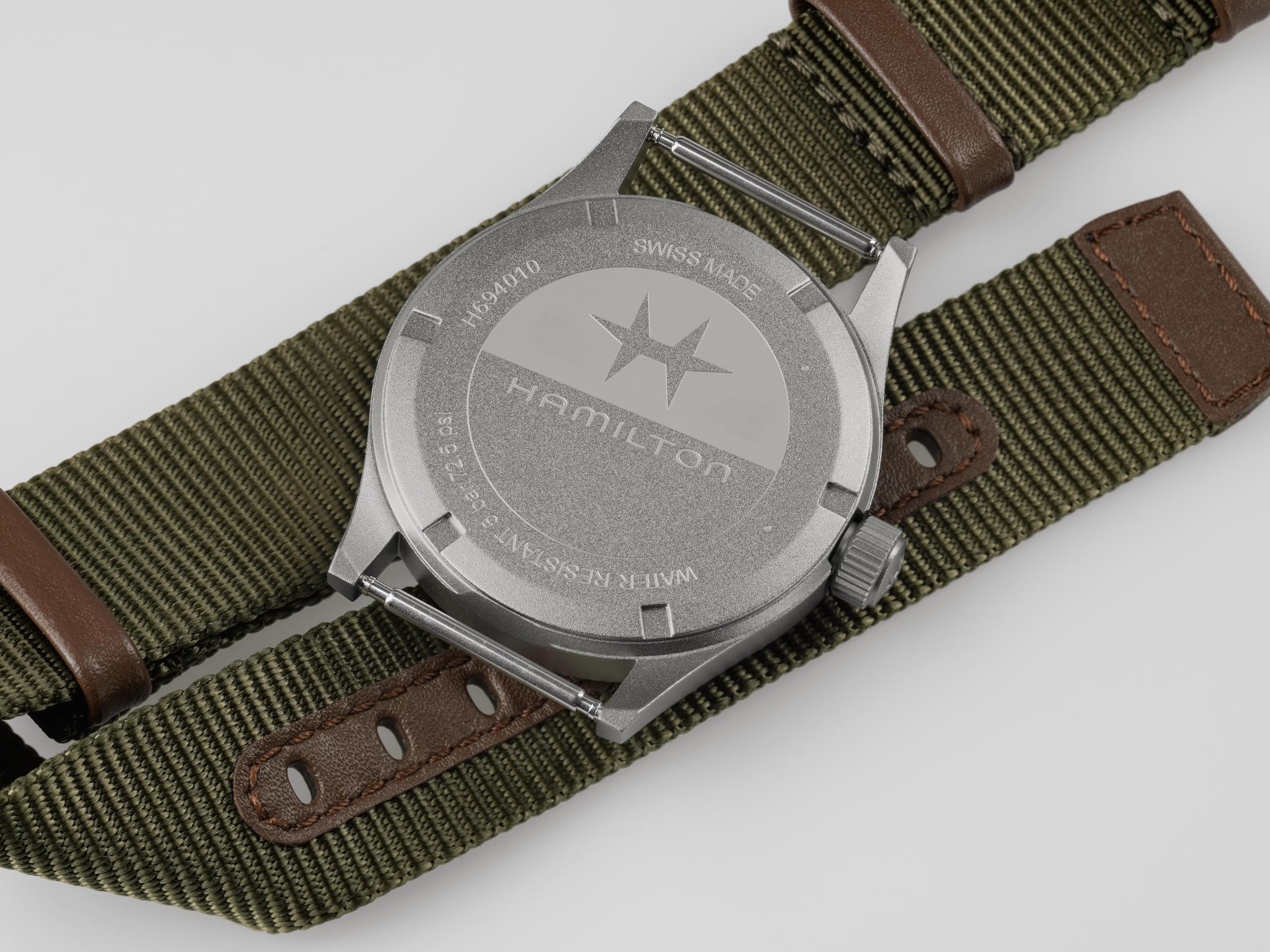 Hamilton Reloj analógico de Cuarzo Suizo Unisex con Correa de poliéster H69401930