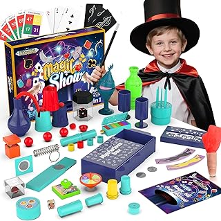 Nicella Magic Kit - 208+Magic Tricks for Kids Age 6-8, Magic Set with Manual and Video for Beginners and Kids, Christmas H...