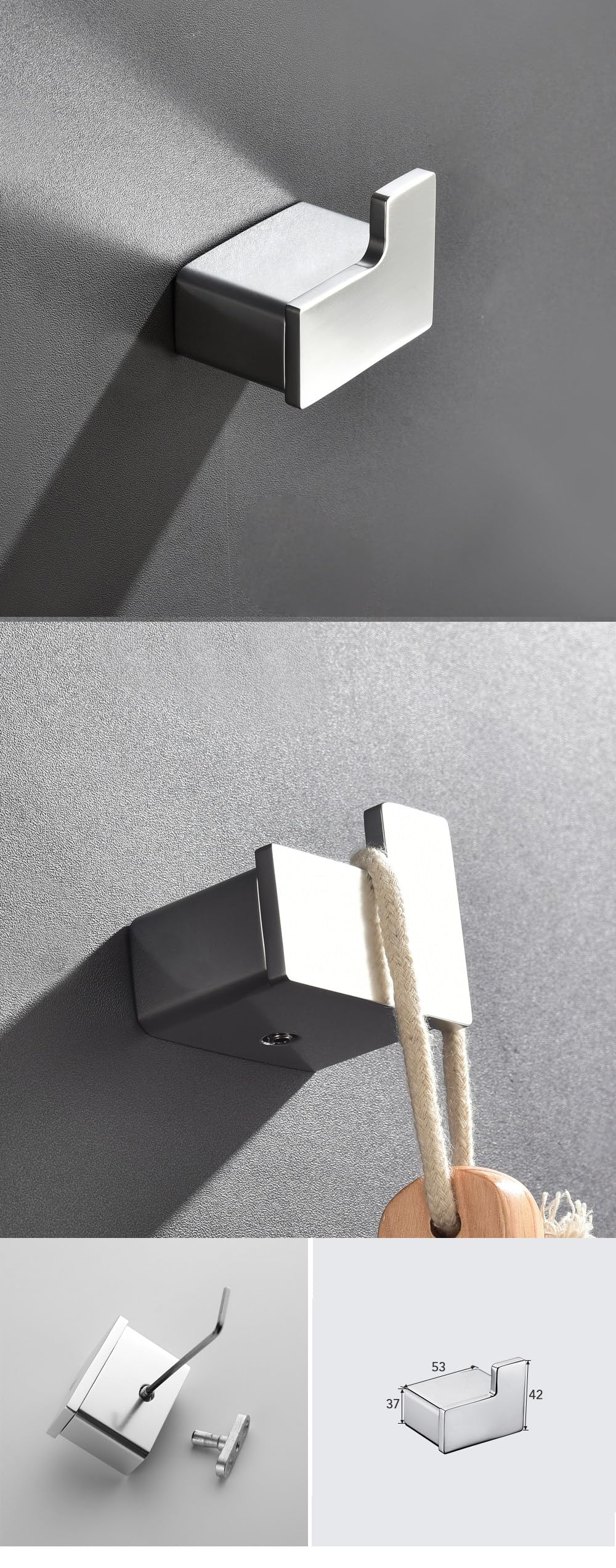 Aluminiowe zestawy akcesoriów łazienkowych Uchwyt na papier Uchwyt ceramiczny Szczotka do wc Balsam Suszarka Mydelniczka Pierścień na ręcznik Bar Wieszaki na szlafroki, wieszak na ręczniki
