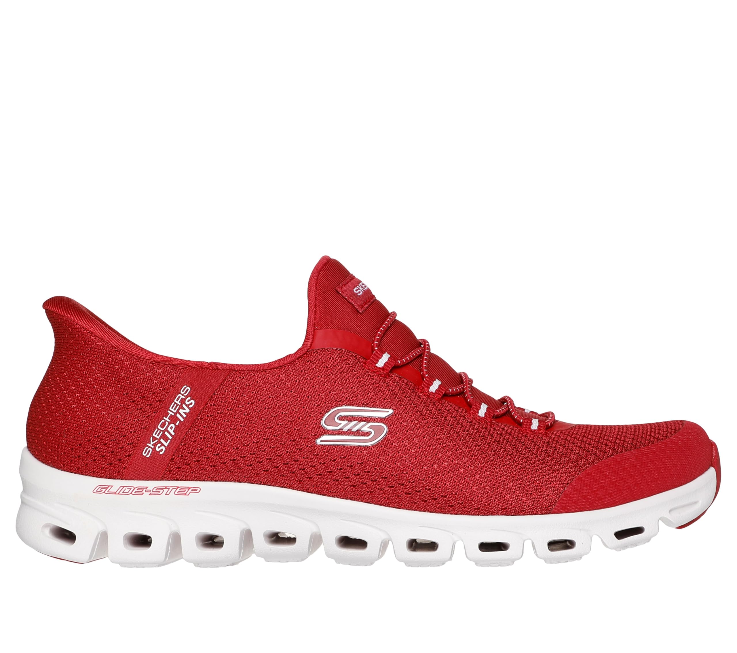 Skechers Damen Slip-Ins Sport Active Glide-Step – Pursuit, Rot = Rot, 8.5 – Ansicht 4