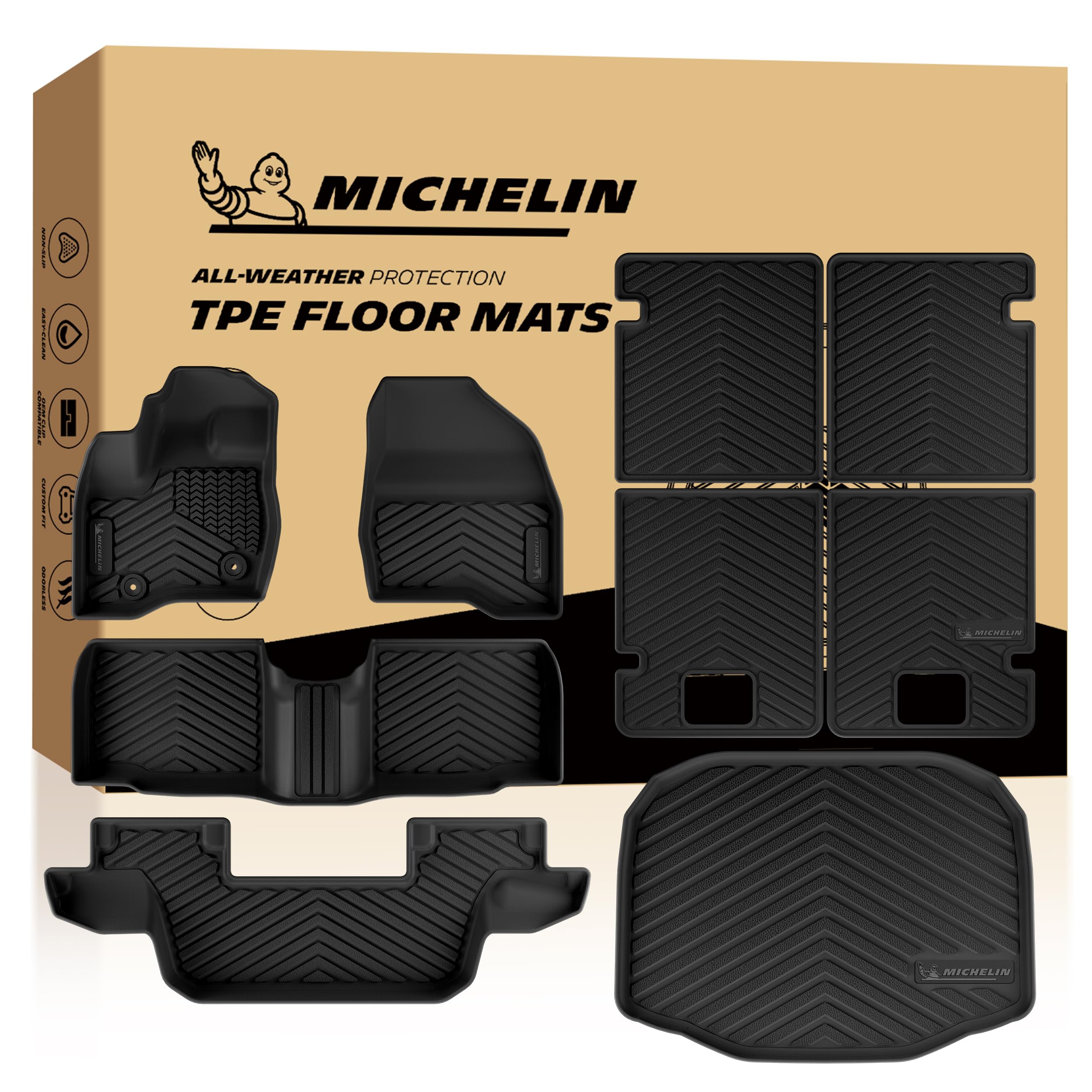 Michelin Vehicle Mats for 2011-2014 Ford Explorer 7 Seats (9 Piece)