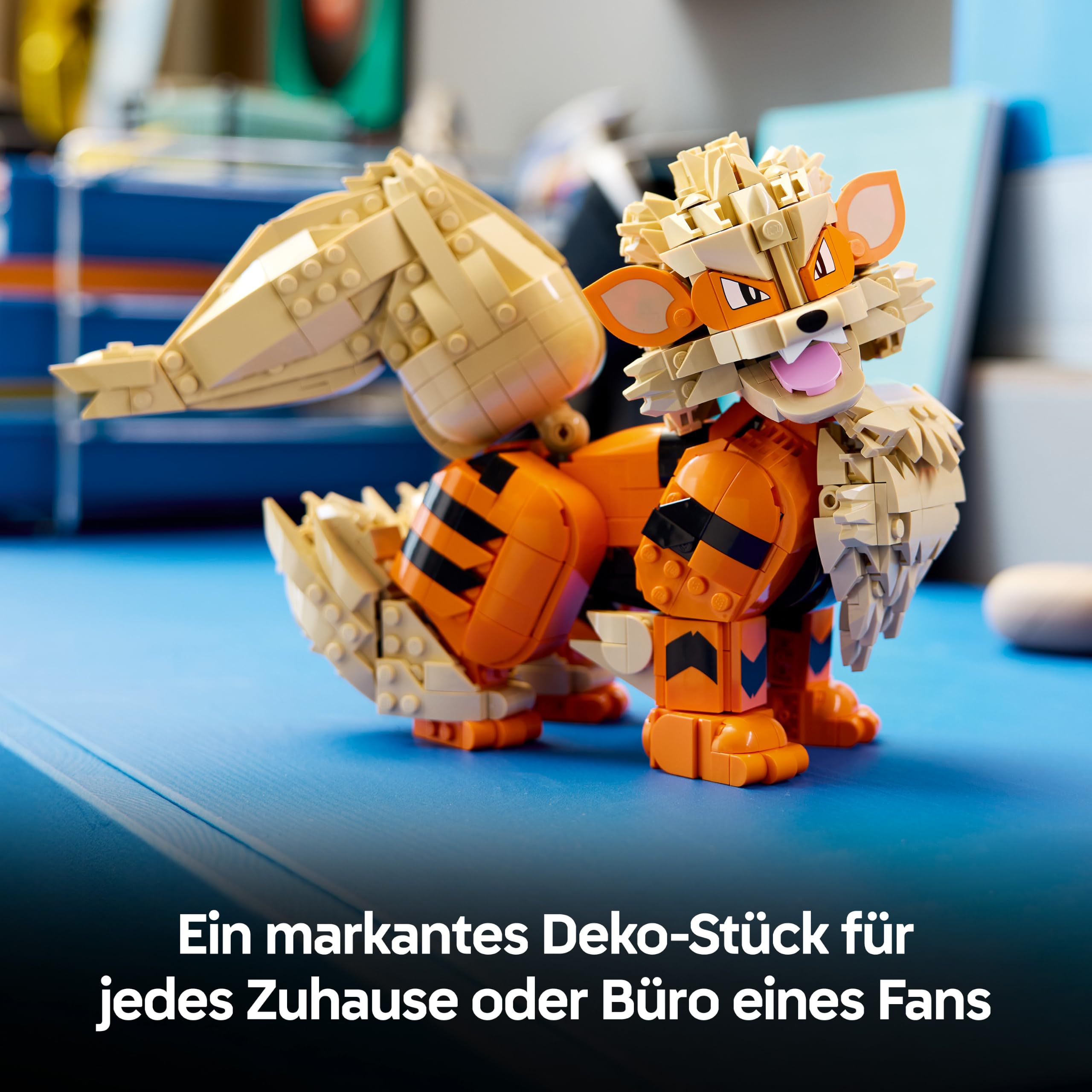 LEGO Pokémon Arkani Figur - Modellbausatz für Erwachsene - Bauspielzeug mit beweglichem Schwanz, Beinen & Kopf - DIY Zimmer oder Regal Deko - Sammelbares Gaming Geschenk - 72160