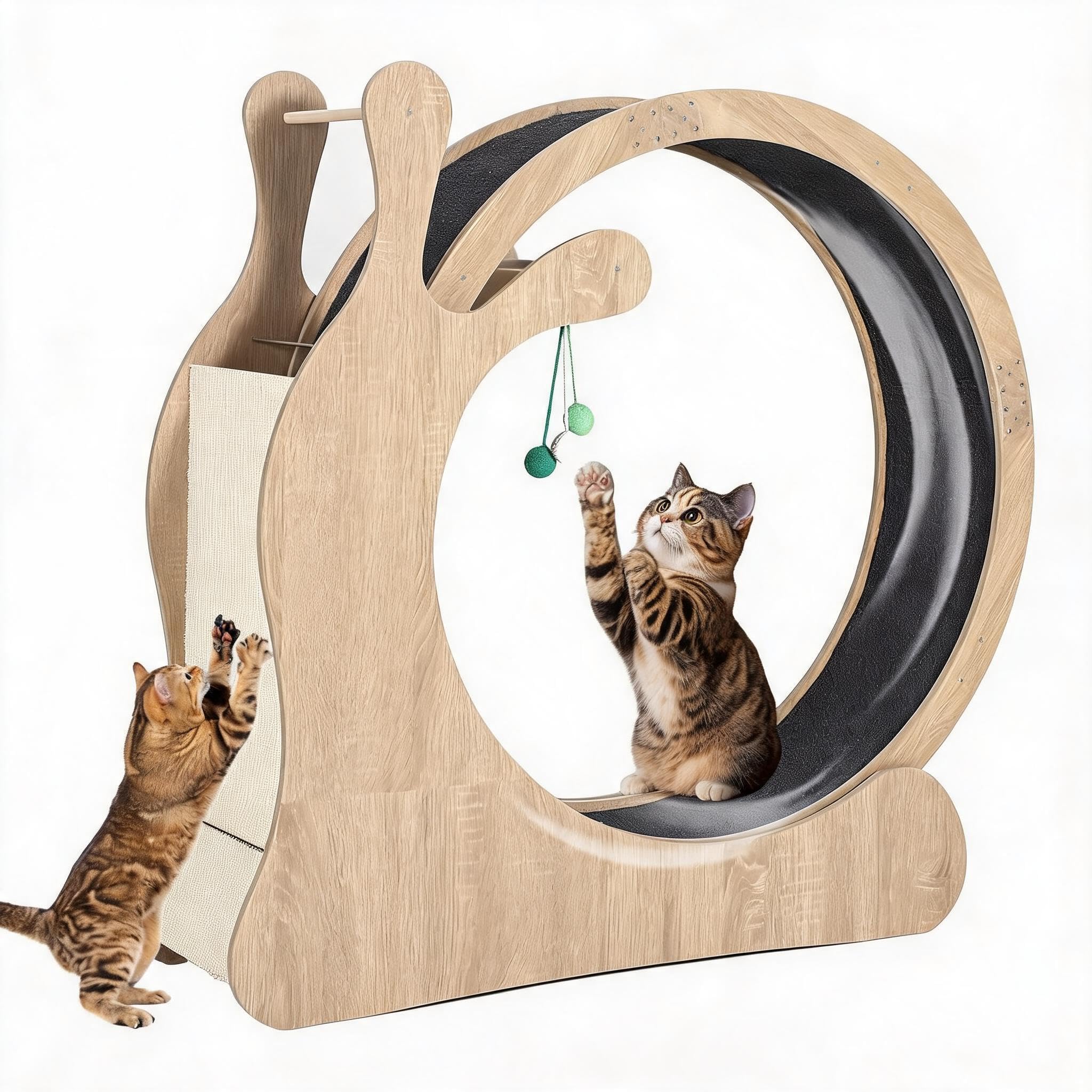 Garvee Cat Wheel Exerciser for Indoor Cats, 41'' Large 3-in-1 Cat Treadmill