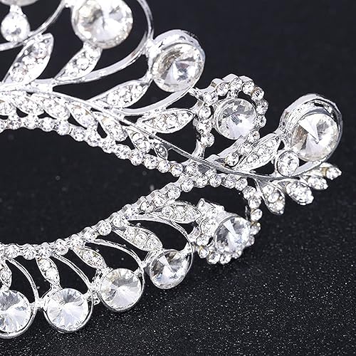 Miniatura 3 de eNice Máscara de lujo con diamantes de imitación de aleación elegante para mujer máscara de ojos de máscara color plateado