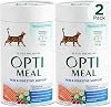 Optimeal Skin & Sensitive Stomach Cat Food - Proudly Ukrainian - Healthy Cat Food Dry Recipe for Skin & Digestive Support, Tasty Dry Cat Food for Pets 1.4 Pound Pack of 2, Salmon & Brown Rice