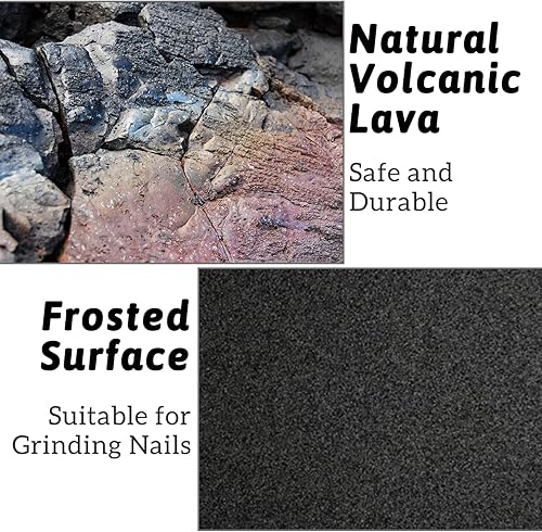 Miniatura 4 de Hamiledyi Almohadillas para pies de conejo, 4 piezas de piedra de dientes de lava de animales pequeños para conejos, hámster, cobayas, ratas,