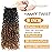 Aksice 8 Inch Yanky Twist Crochet Hair for Black Women 8 Packs Pre-looped Yankee Twist Hair Brown Spring Mini Passion Twist with Curly Ends Synthetic Crochet Braids (8 Inch, OT30)